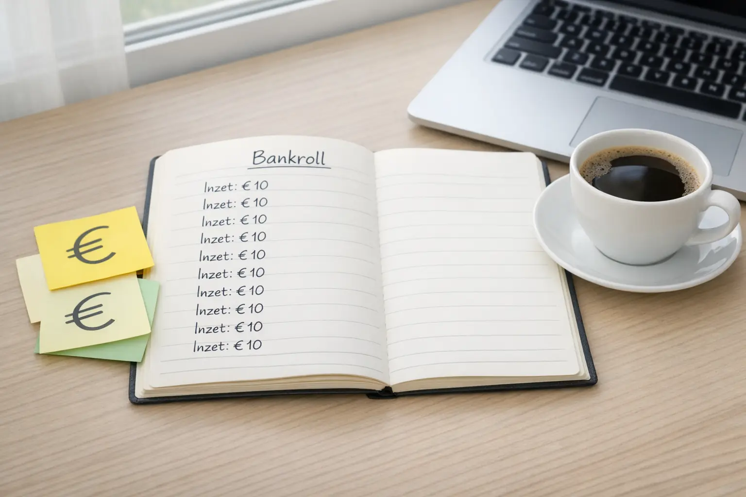 Georganiseerde budgetplanning met vaste inzetbedragen